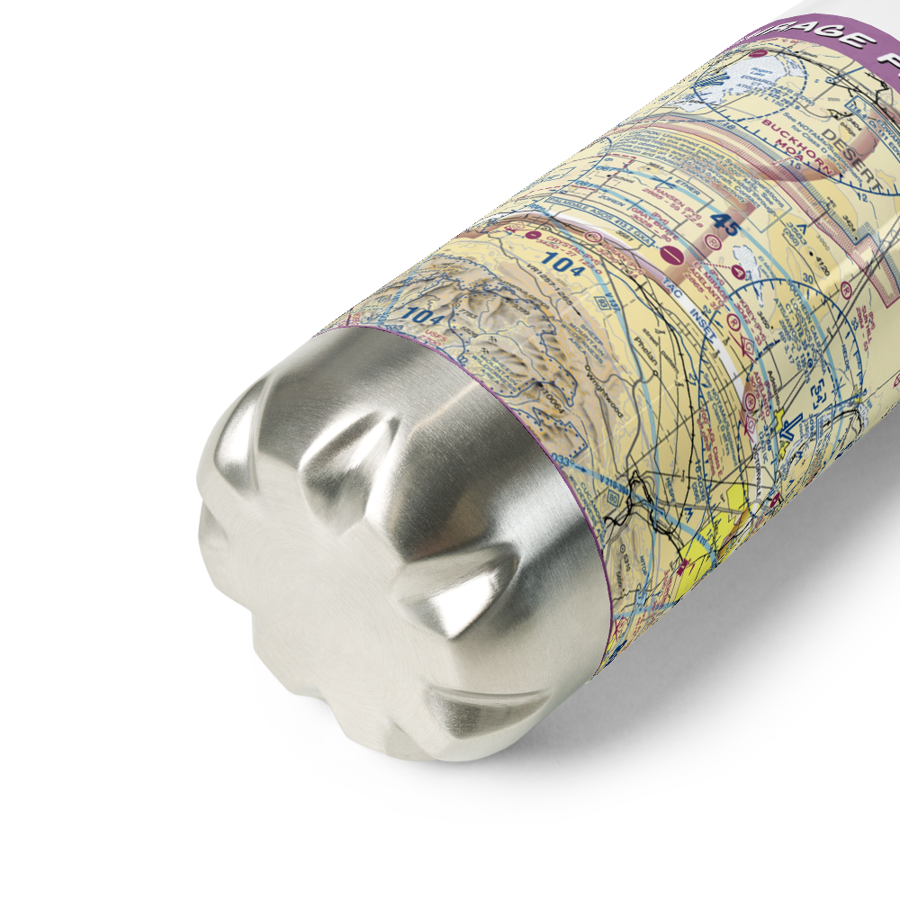 El Mirage Field Adelanto Airport (99CL) VFR Sectional Water Bottle 