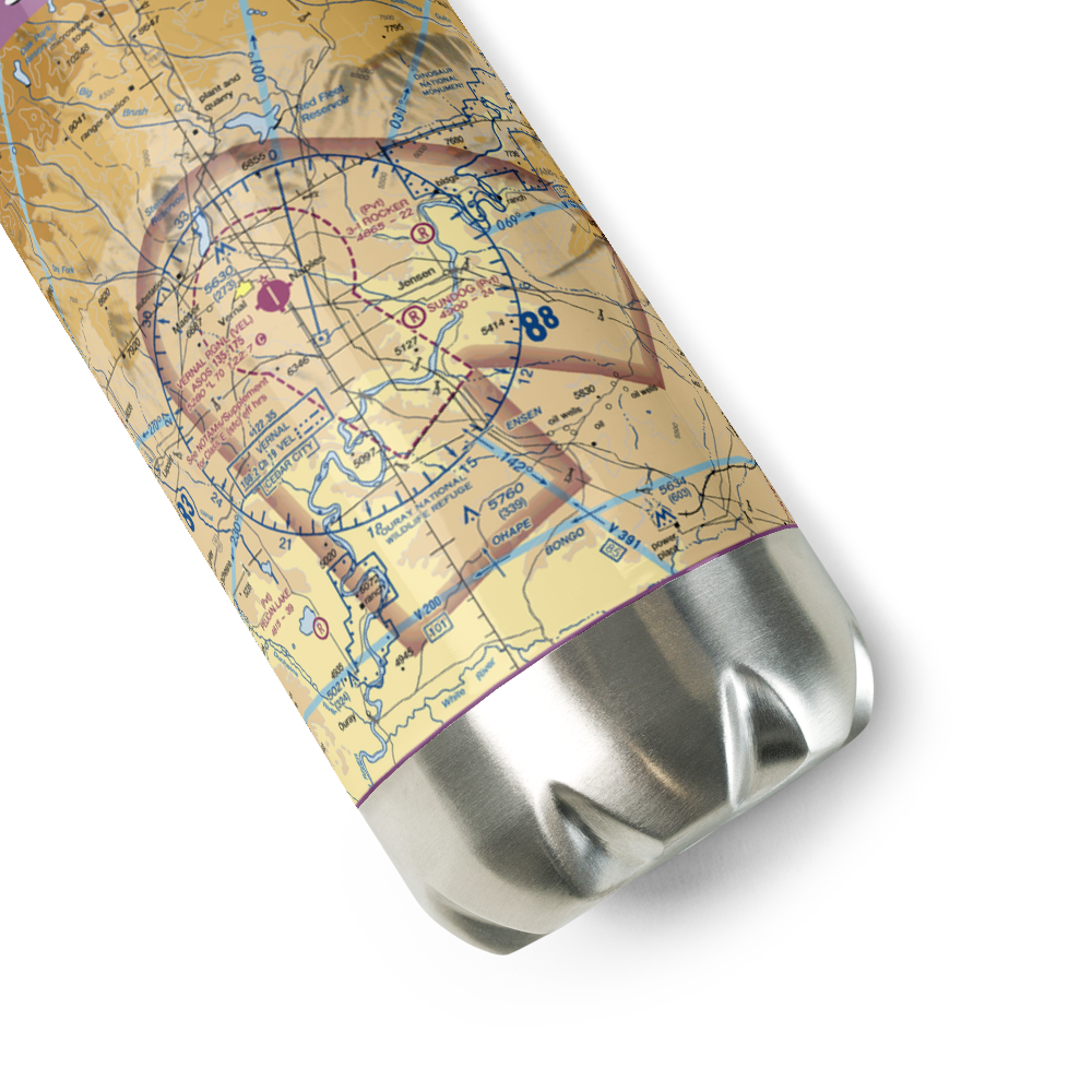 Sundog Airport (99UT) VFR Sectional Water Bottle 