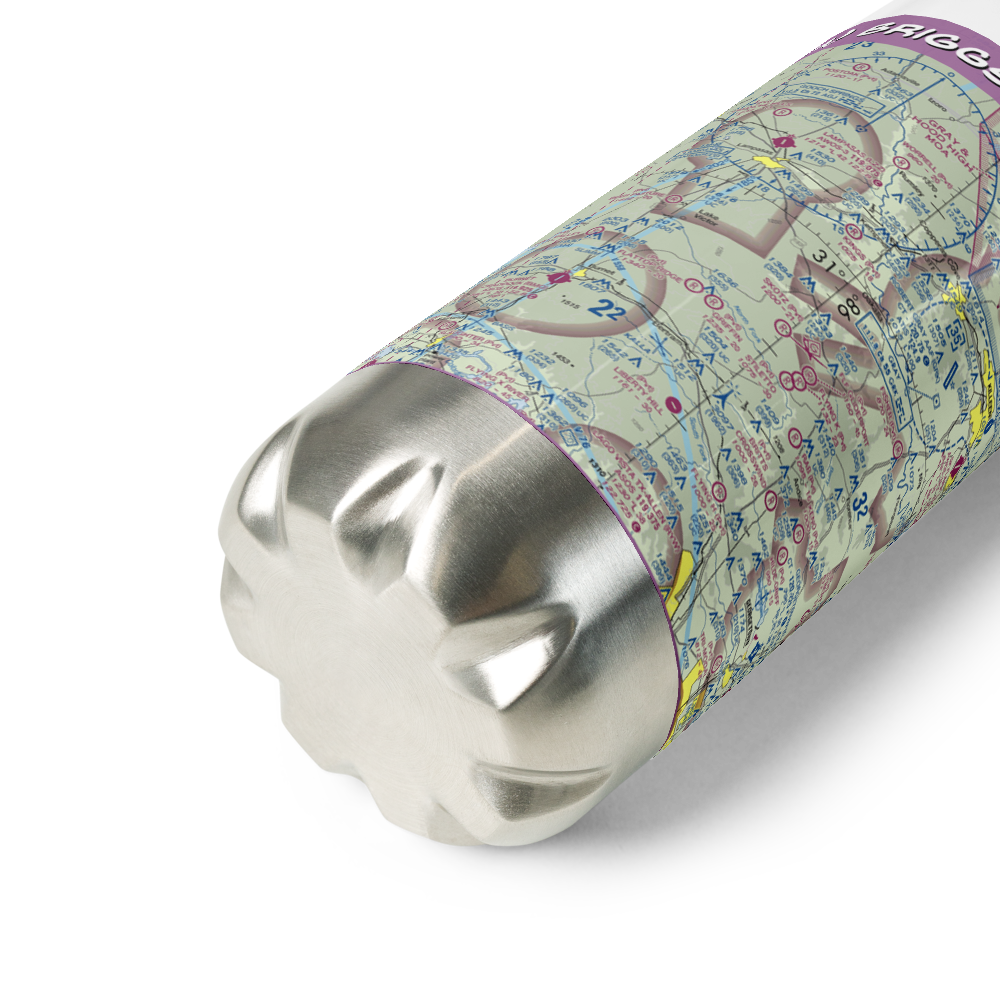 Briggs / Skotz Airfield (99XA) VFR Sectional Water Bottle 