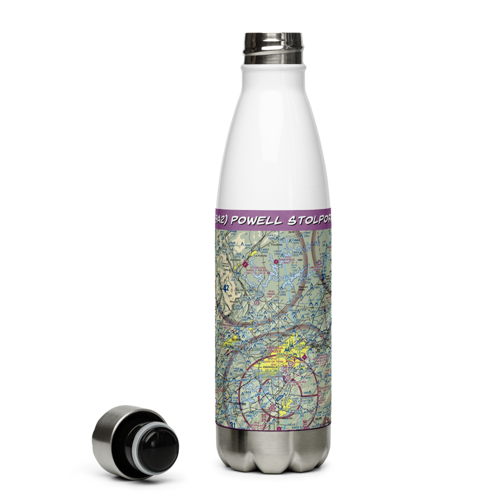 Powell STOLport (9A2) VFR Sectional Water Bottle 