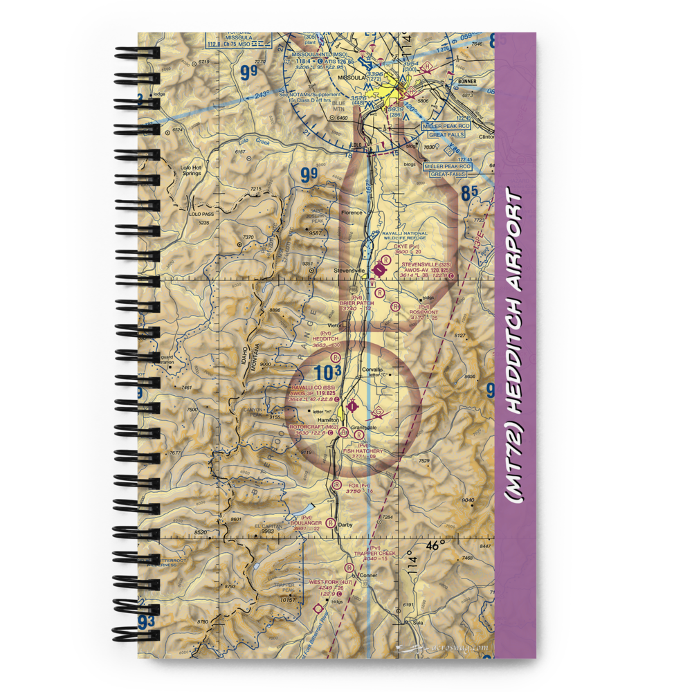 Hedditch Airport (MT72) VFR Sectional Notebook 