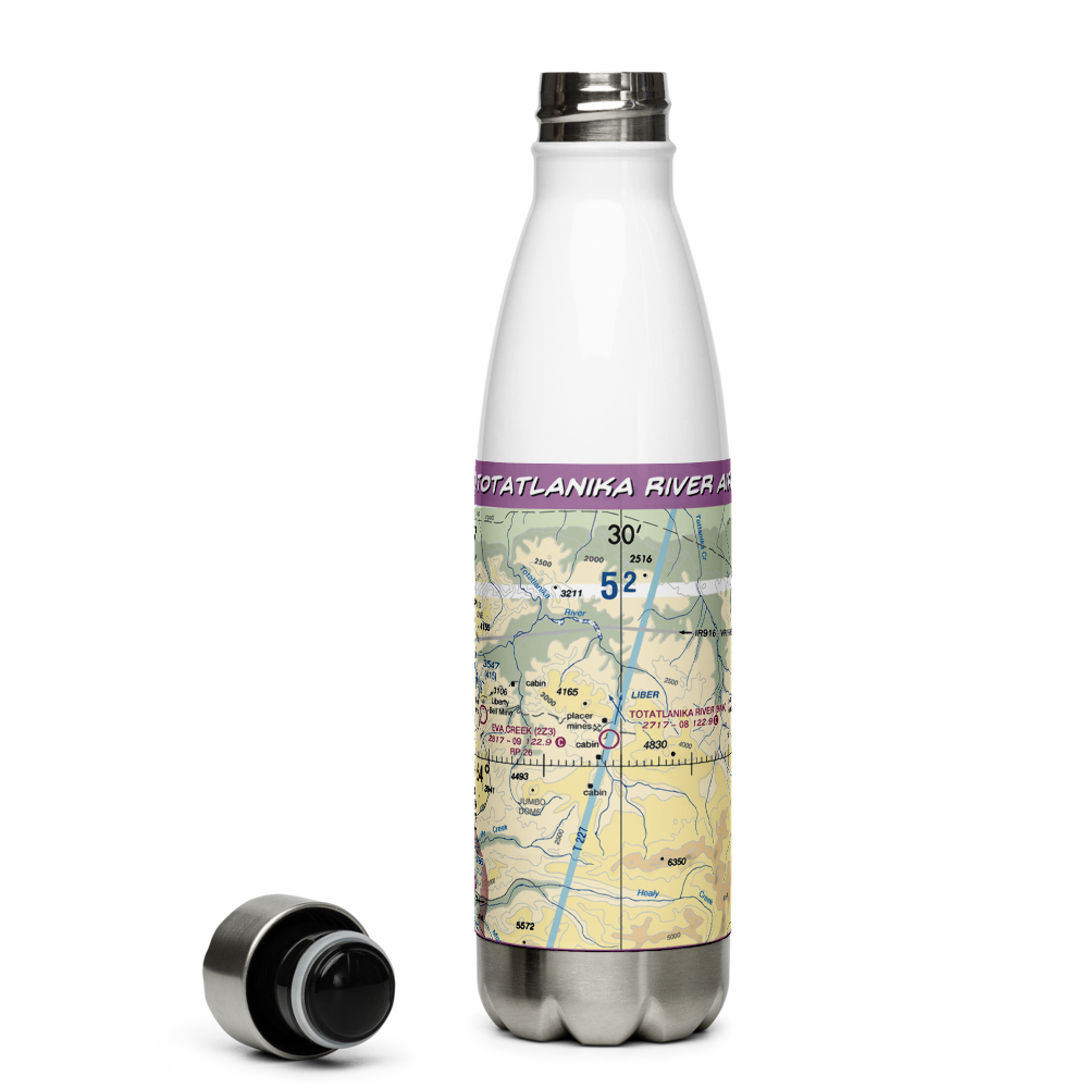 Totatlanika River Airport (9AK) VFR Sectional Water Bottle 