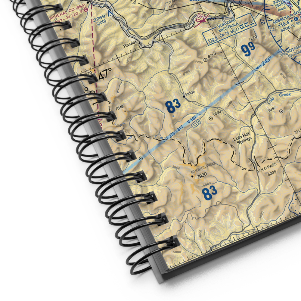 Nine Mile Airport (MT52) VFR Sectional Notebook 