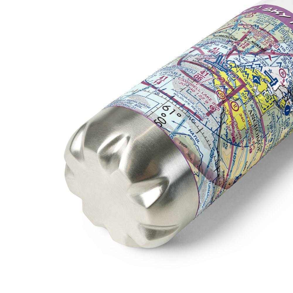 Sky Harbor Airport (9AK5) VFR Sectional Water Bottle 