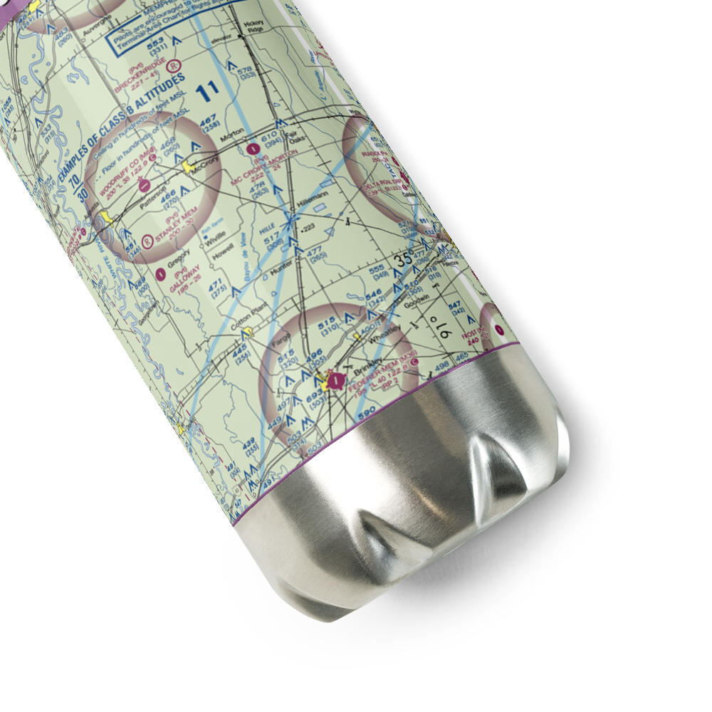 Robertson Airport (9AR0) VFR Sectional Water Bottle 