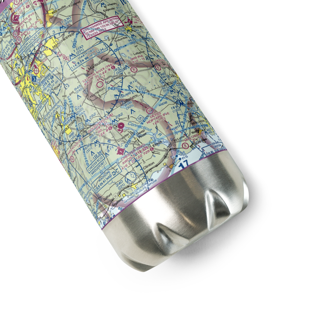 Salmon River Airfield (9B8) VFR Sectional Water Bottle 