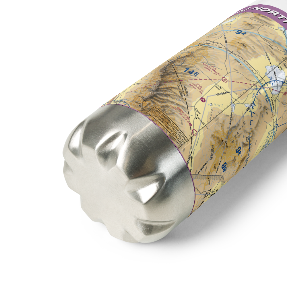 North Valley Airport (9CA6) VFR Sectional Water Bottle 