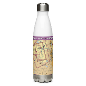 Likely Airport (9CL3) VFR Sectional Water Bottle