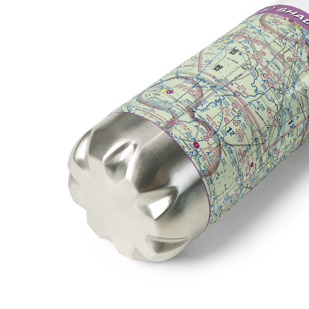 Shady Bend Airport (9FL5) VFR Sectional Water Bottle 