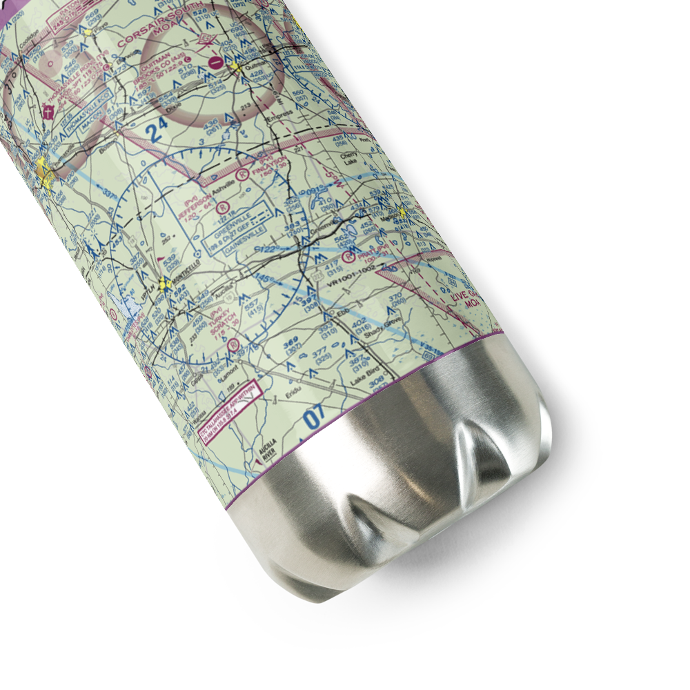 Finlayson Farm Airport (9FL8) VFR Sectional Water Bottle 