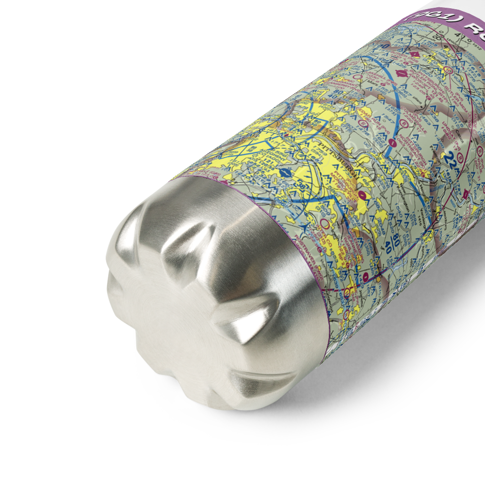 Rock Airport (9G1) VFR Sectional Water Bottle 