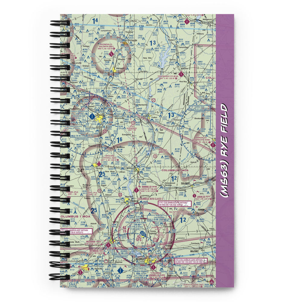 Rye Field (MS63) VFR Sectional Notebook 