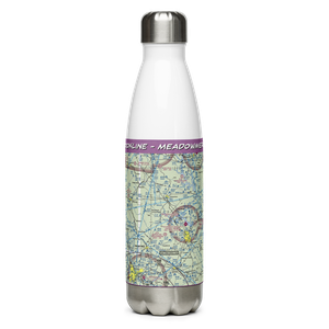 Brookline - Meadowmere Airport (9GA6) VFR Sectional Water Bottle