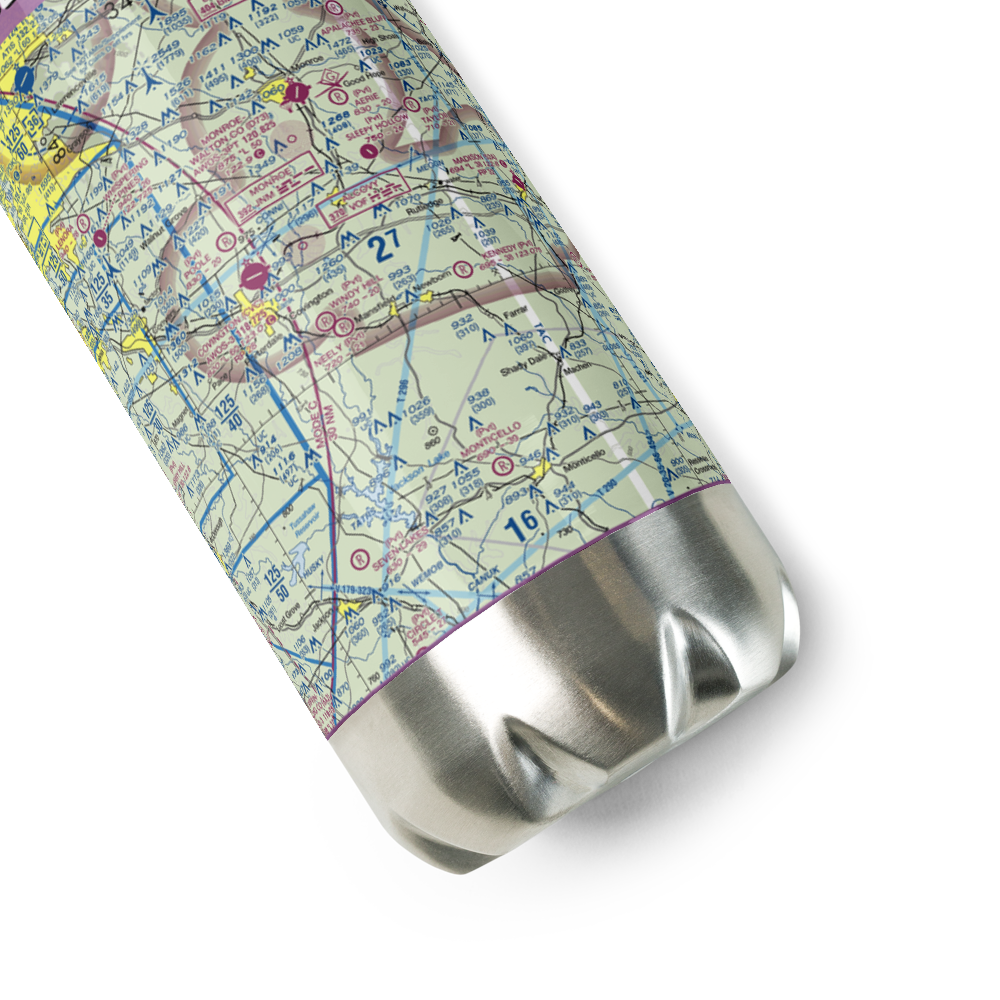 Neely Farms Airport (9GE7) VFR Sectional Water Bottle 
