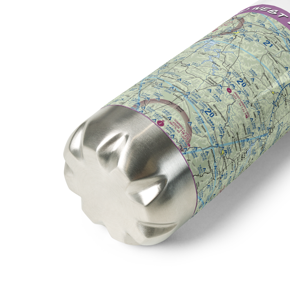West Liberty Airport (9I3) VFR Sectional Water Bottle 