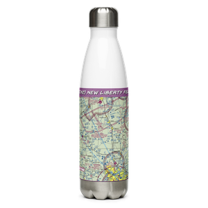 New Liberty Field (9IN2) VFR Sectional Water Bottle