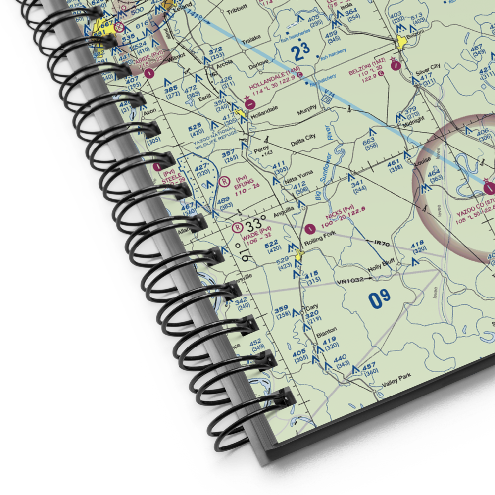 Lester Field (MS21) VFR Sectional Notebook 