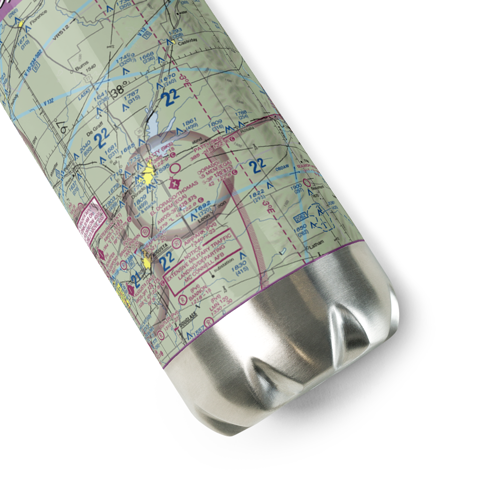 Patty Field (9K6) VFR Sectional Water Bottle 
