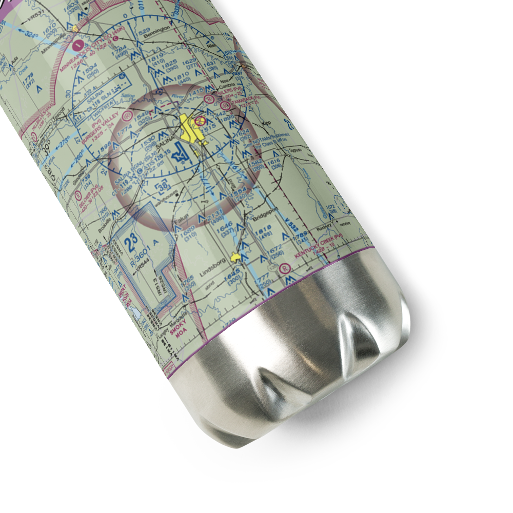 Dmh Airport (9KS9) VFR Sectional Water Bottle 