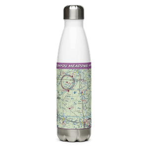 Bayou Meadows Airport (9LS1) VFR Sectional Water Bottle