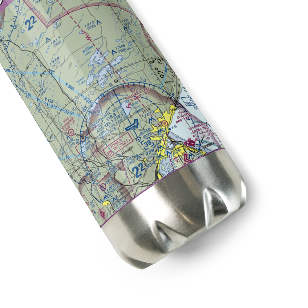 North Country Seaplane Base (9M0) VFR Sectional Water Bottle 