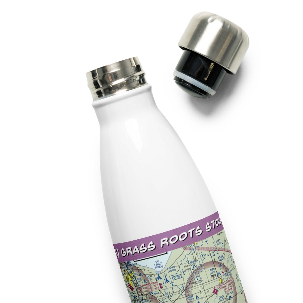 Grass Roots STOLport (9MI5) VFR Sectional Water Bottle 