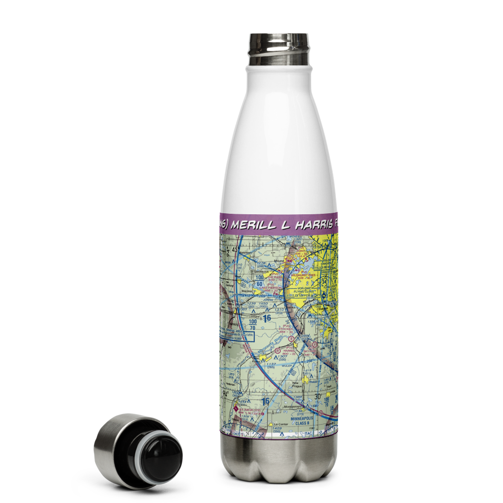 Merill L Harris Field (9MN6) VFR Sectional Water Bottle 