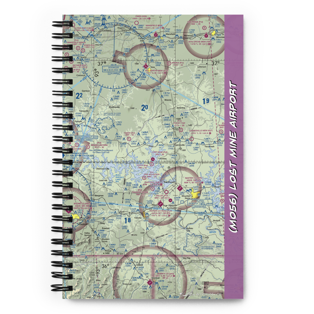 Lost Mine Airport (MO56) VFR Sectional Notebook 