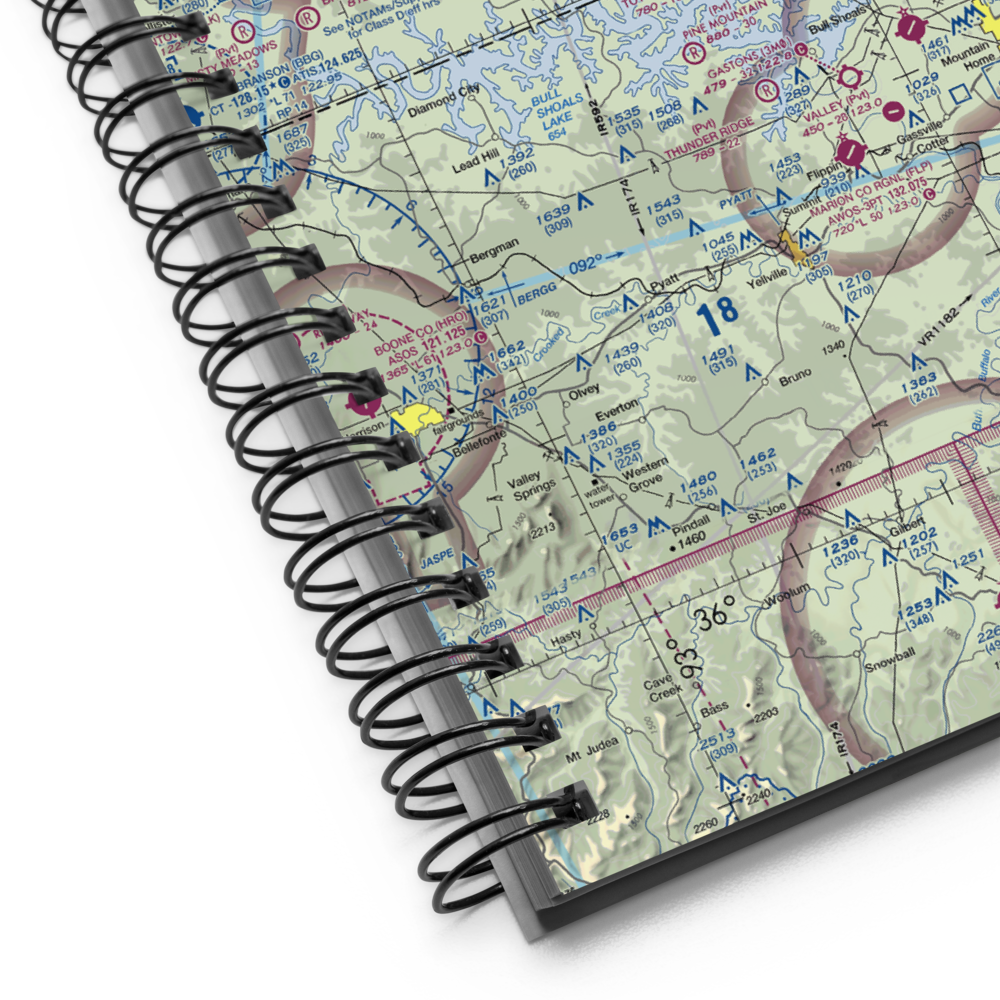 Lost Mine Airport (MO56) VFR Sectional Notebook 