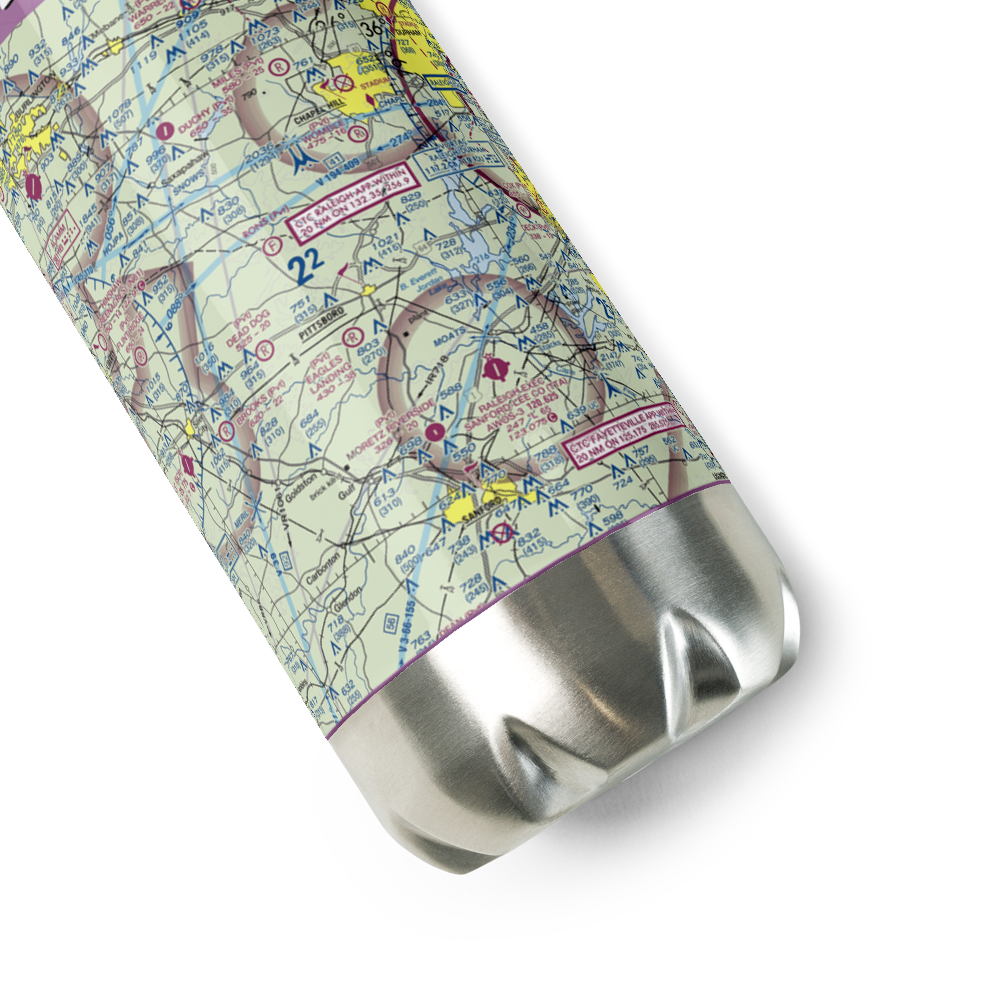 Eagles Landing Airport (9NC8) VFR Sectional Water Bottle 