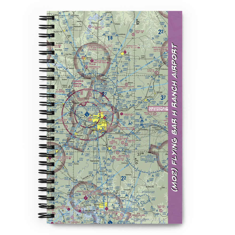 Flying Bar H Ranch Airport (MO2) VFR Sectional Notebook 