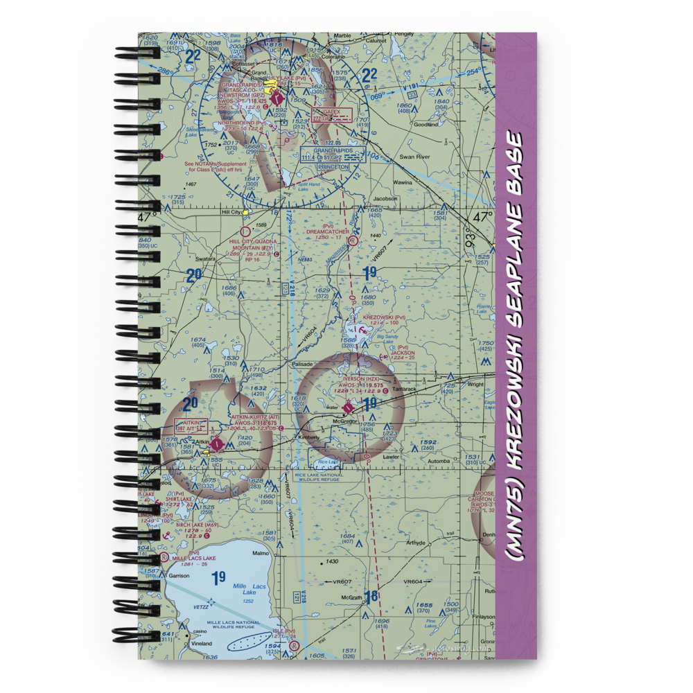 Krezowski Seaplane Base (MN75) VFR Sectional Notebook 