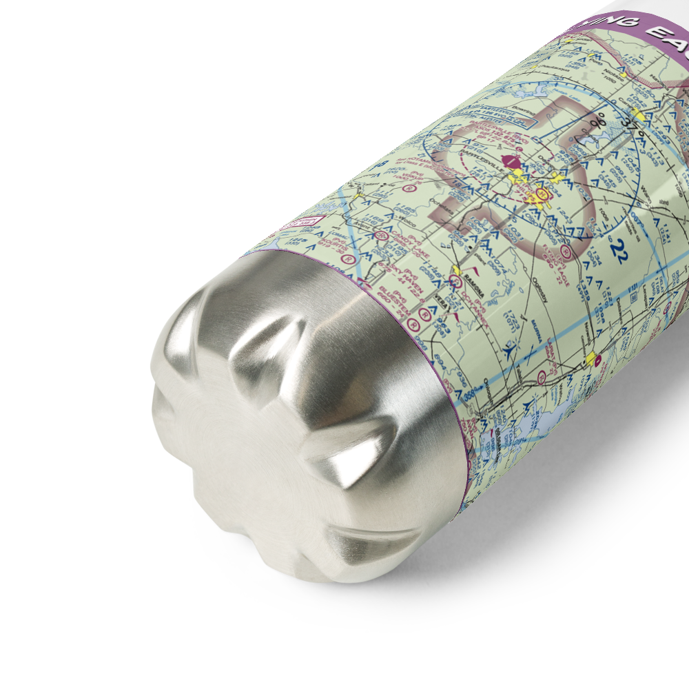 Flying Eagle Estates Airport (9OK3) VFR Sectional Water Bottle 