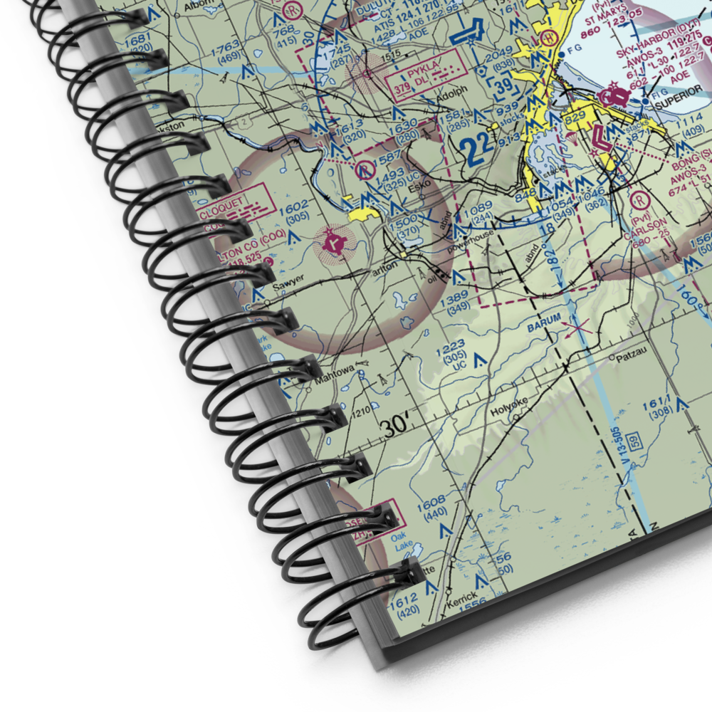 Wild Rice Lake Seaplane Base (MN35) VFR Sectional Notebook 
