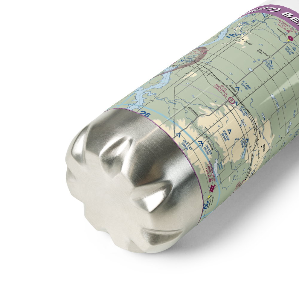 Beaman Airport (9SD7) VFR Sectional Water Bottle 