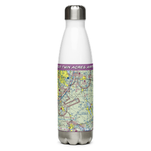 Twin Acres Airport (9TE0) VFR Sectional Water Bottle