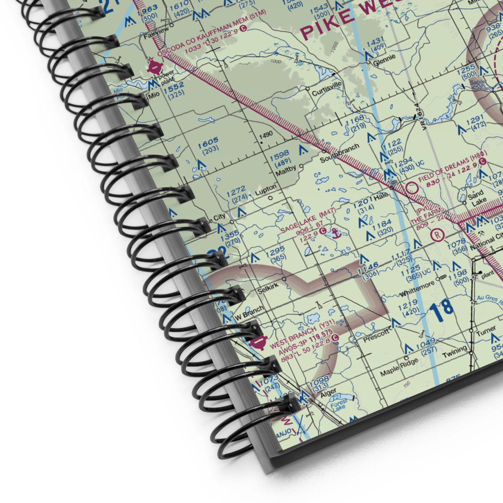 Circle T Ranch Airport (MI93) VFR Sectional Notebook 