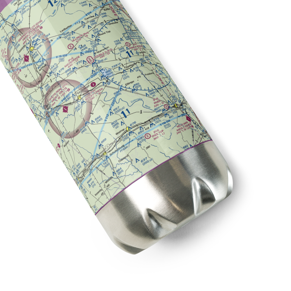 Rocky Creek Ranch Airport (9TE6) VFR Sectional Water Bottle 