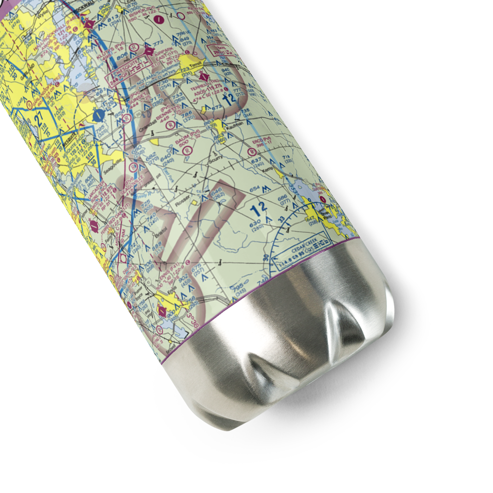 Bennetts Airport (9TX2) VFR Sectional Water Bottle 