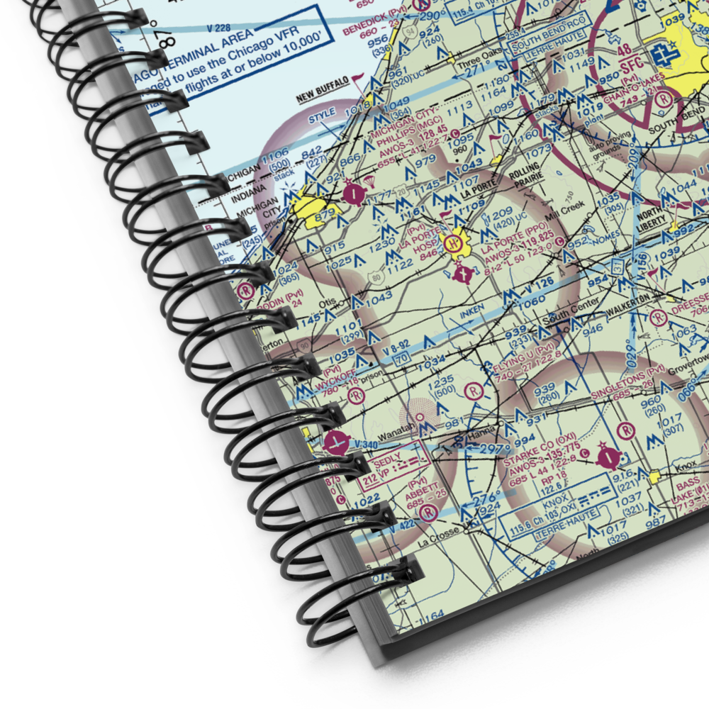 Baroda Airport (MI68) VFR Sectional Notebook 