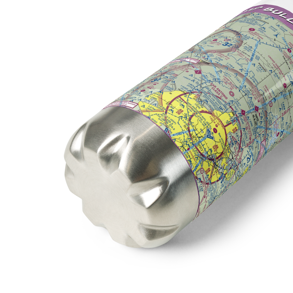 Camp Bullis Als (Cals) Airport (9TX5) VFR Sectional Water Bottle 