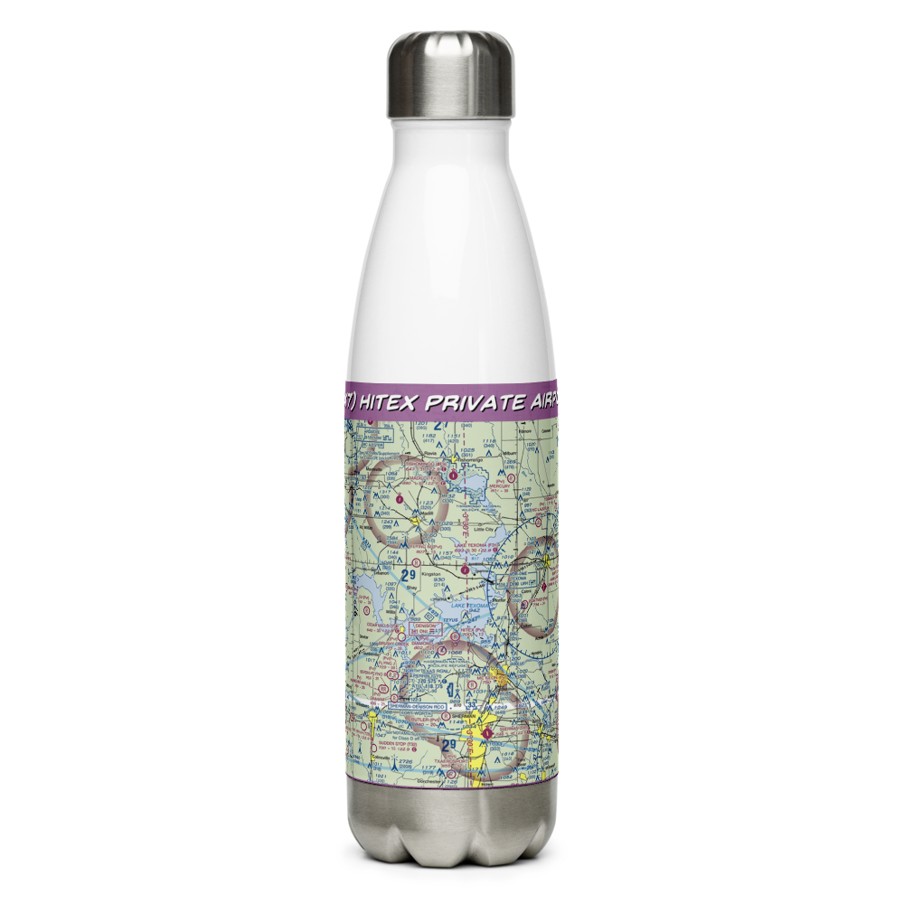 Hitex Private Airport (9TX7) VFR Sectional Water Bottle 