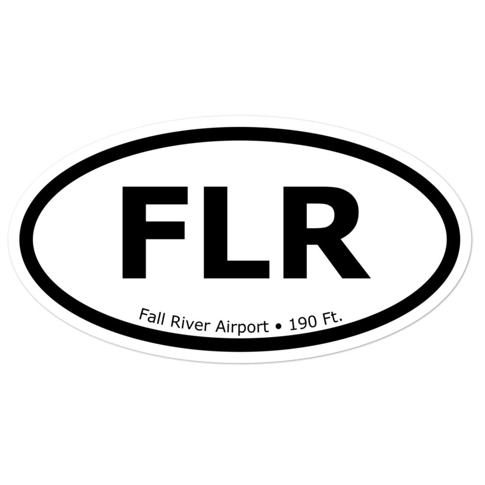 Fall River Airport (KFLR) Oval Sticker 