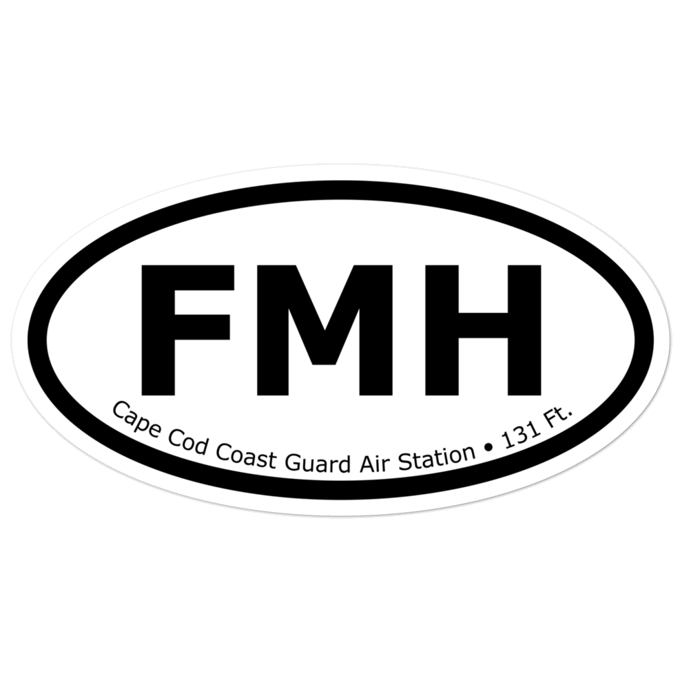 Cape Cod Coast Guard Air Station (KFMH) Oval Sticker 