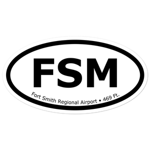 Fort Smith Regional Airport (KFSM) Oval Sticker