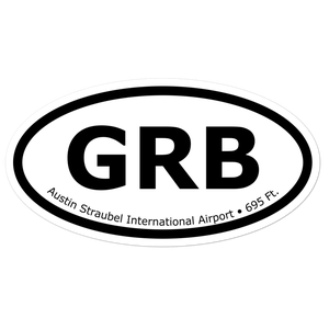 Austin Straubel International Airport (KGRB) Oval Sticker