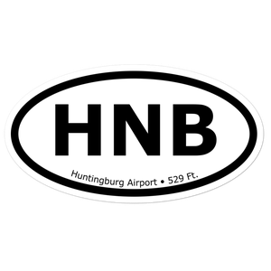 Huntingburg Airport (KHNB) Oval Sticker