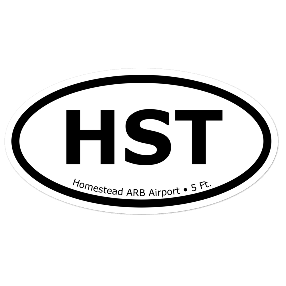 Homestead ARB Airport (KHST) Oval Sticker 