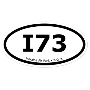 Moraine Air Park (KI73) Oval Sticker