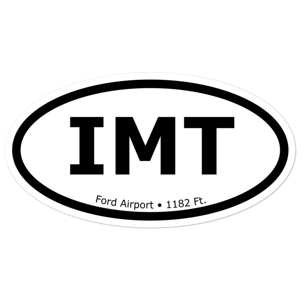 Ford Airport (KIMT) Oval Sticker 